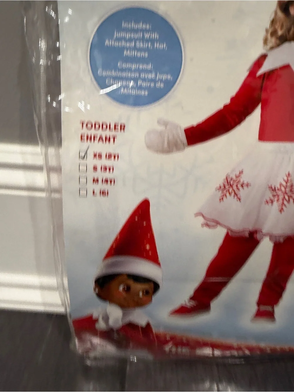 NWT The Elf on the Shelf Toddler 2T Girls Elf Holiday Christmas Costume - Red